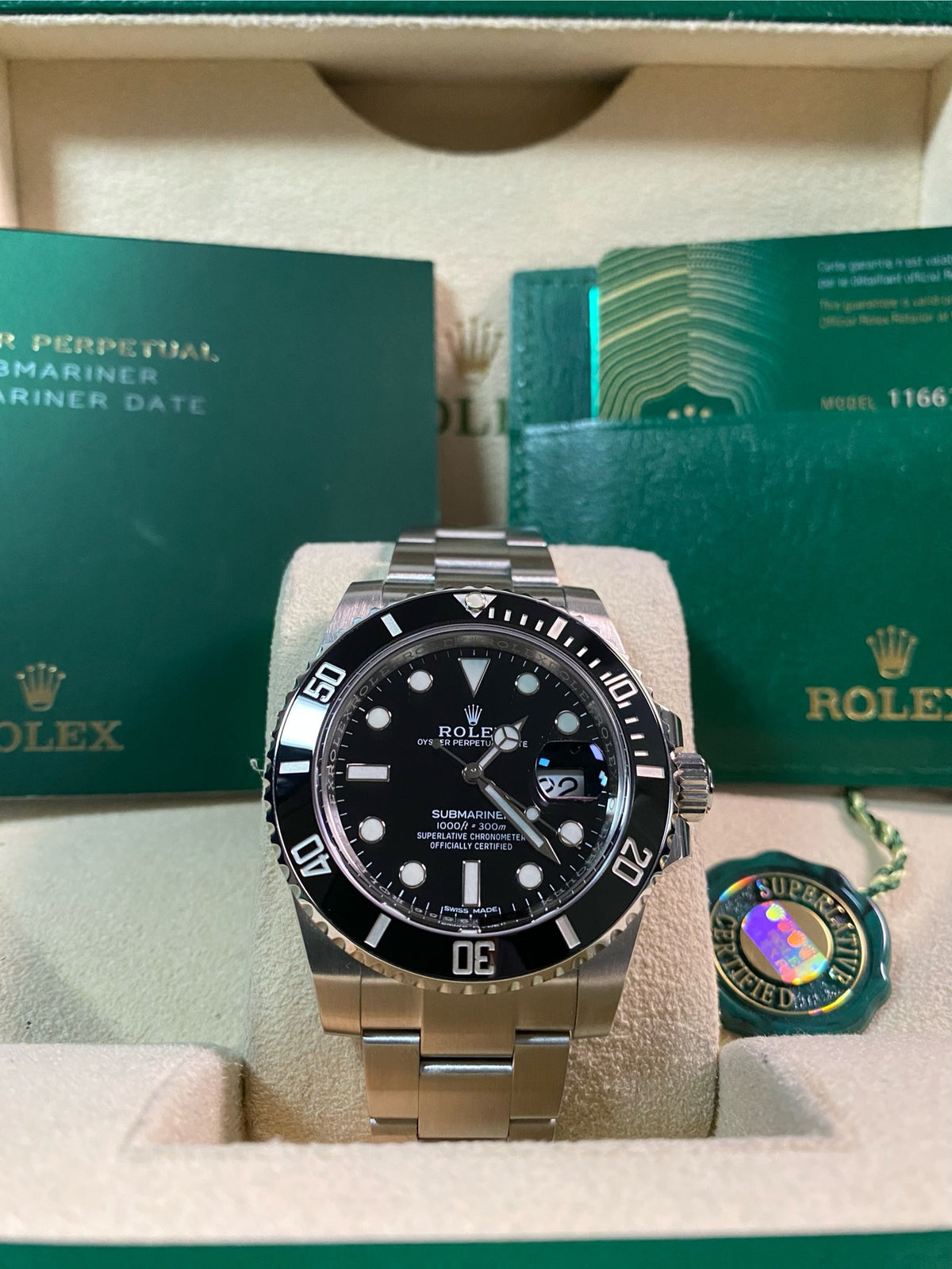 Rolex Steel Submariner Date - 2020 - Black Dial - 116610LN *New Style Card*