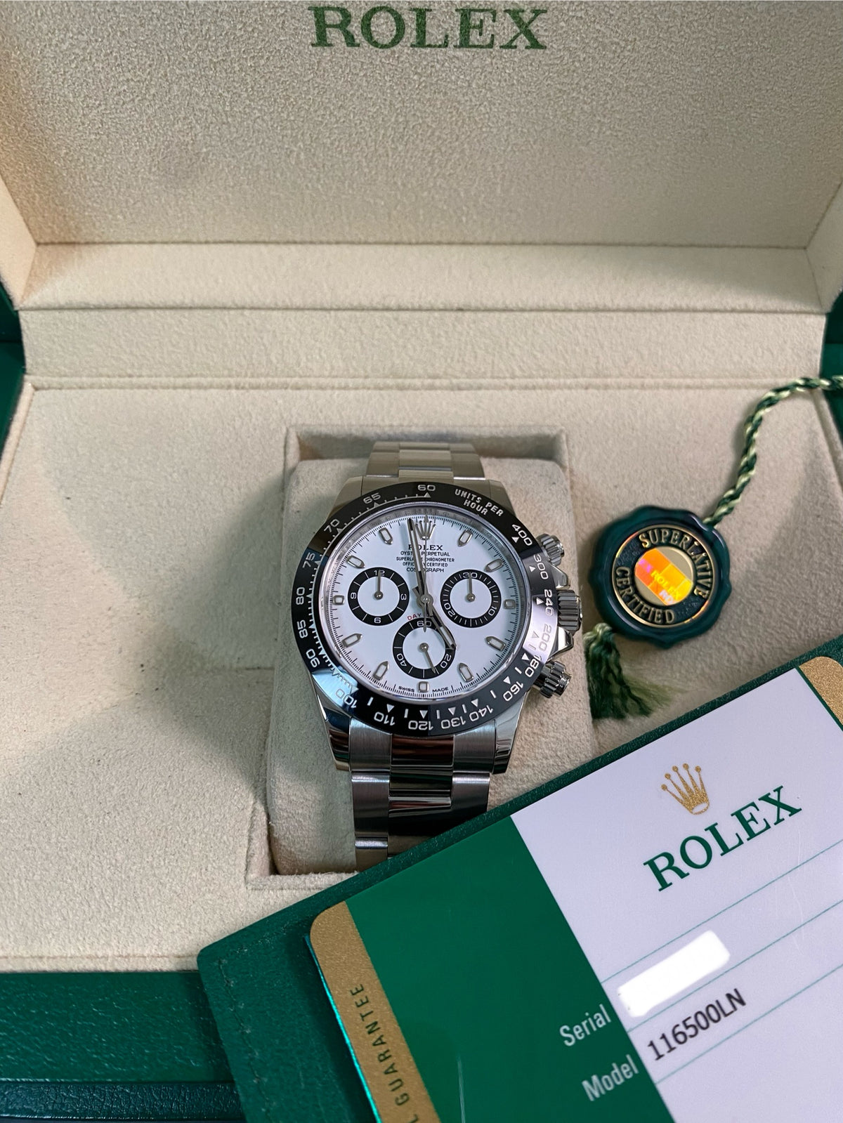 Rolex Steel Cosmograph Daytona - 2018 - "Panda" - 116500LN *FULL SET*