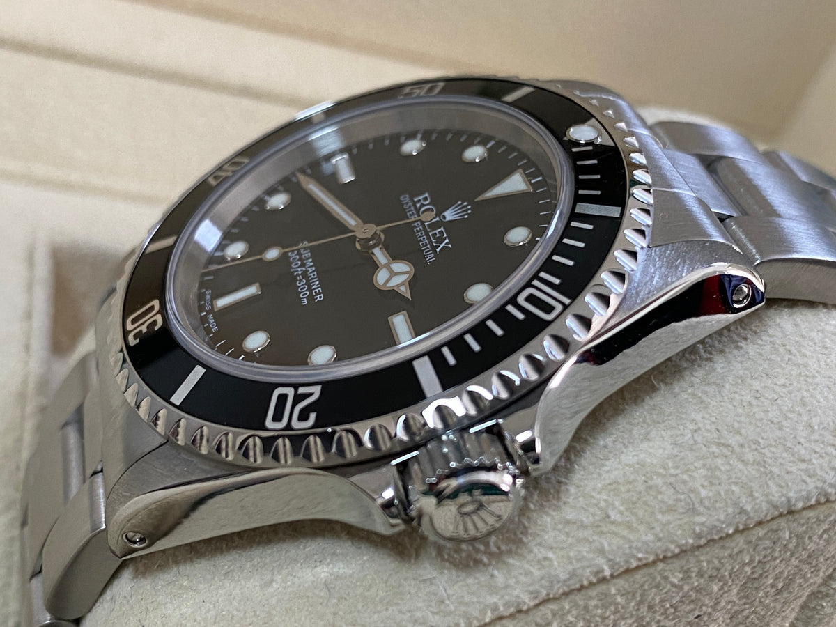 Rolex Steel No Date Submariner - K serial - Pre Ceramic Bezel - Black Dial - 14060M