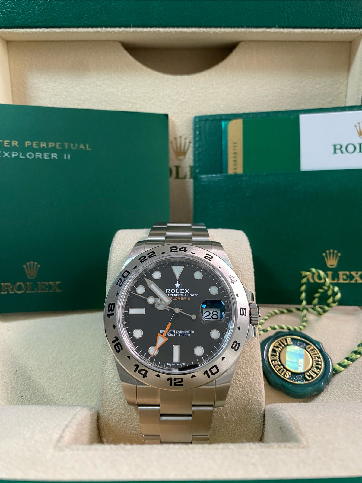 Rolex Oyster Perpetual Explorer II -  2020 - Black Dial - 216570 *FULL SET*