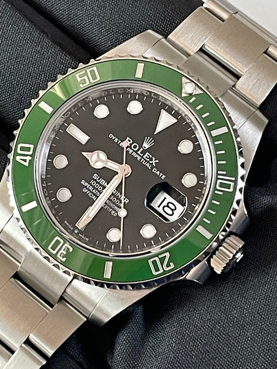 Rolex Steel Submariner Date - 2023 - "Kermit" MK II - Green Bezel - Black Dial - 126610LV