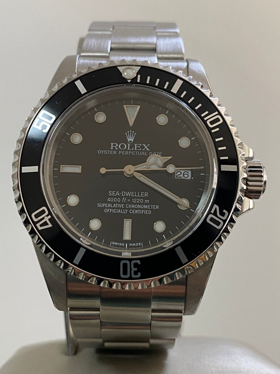 Rolex Steel Sea-Dweller 4000 - A serial - Pre-Ceramic Bezel - Black Dial - Oyster Bracelet 16600