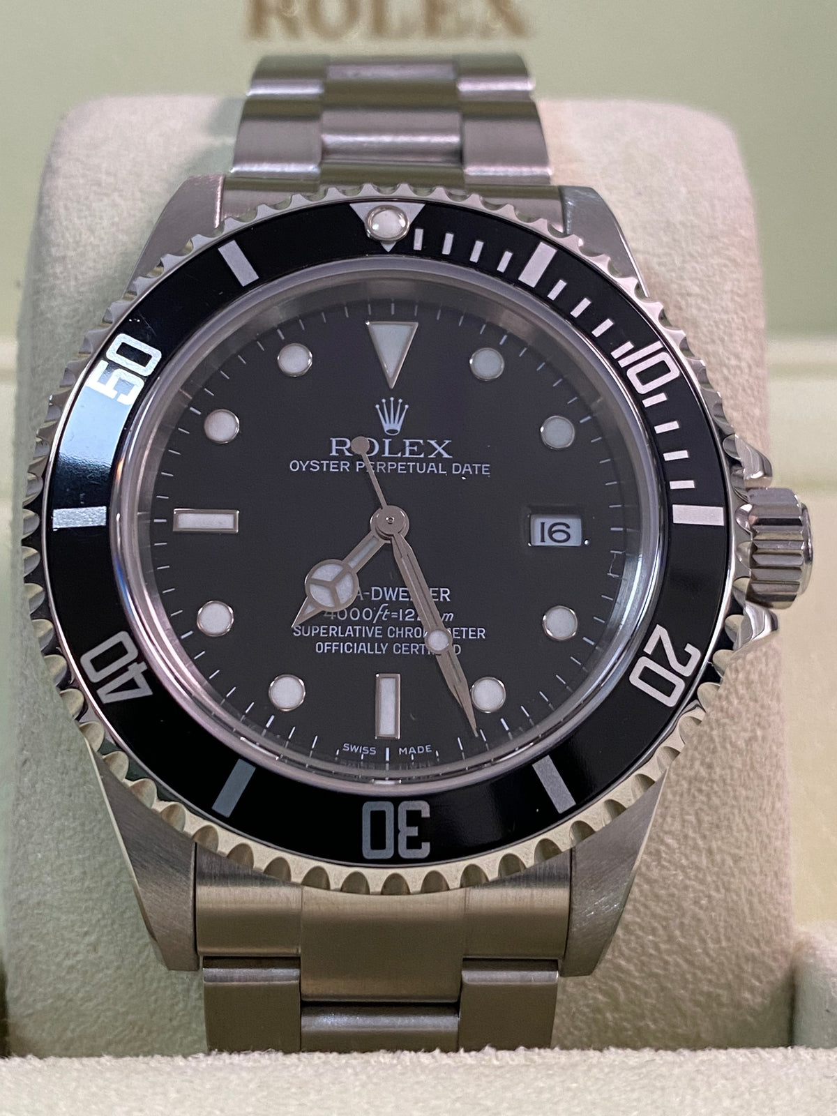 Rolex Steel Sea-Dweller 4000 - 2008 - Pre-Ceramic Bezel - Black Dial - Oyster Bracelet 16600 *FULL SET*