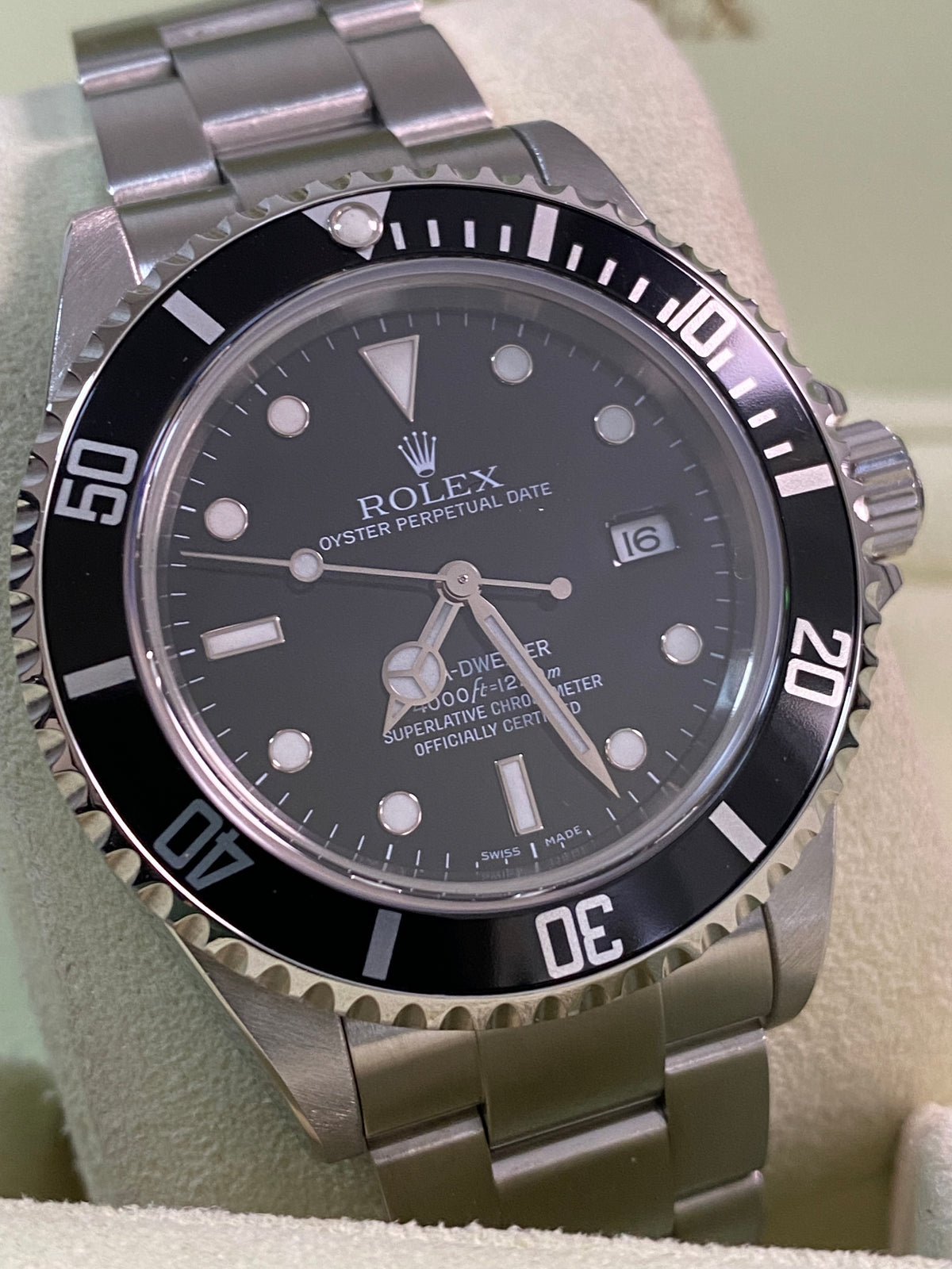 Rolex Steel Sea-Dweller 4000 - 2008 - Pre-Ceramic Bezel - Black Dial - Oyster Bracelet 16600 *FULL SET*