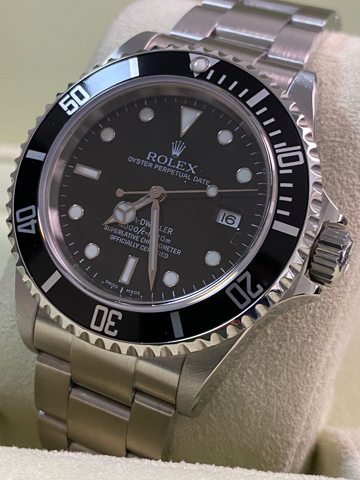 Rolex Steel Sea-Dweller 4000 - 2008 - Pre-Ceramic Bezel - Black Dial - Oyster Bracelet 16600 *FULL SET*