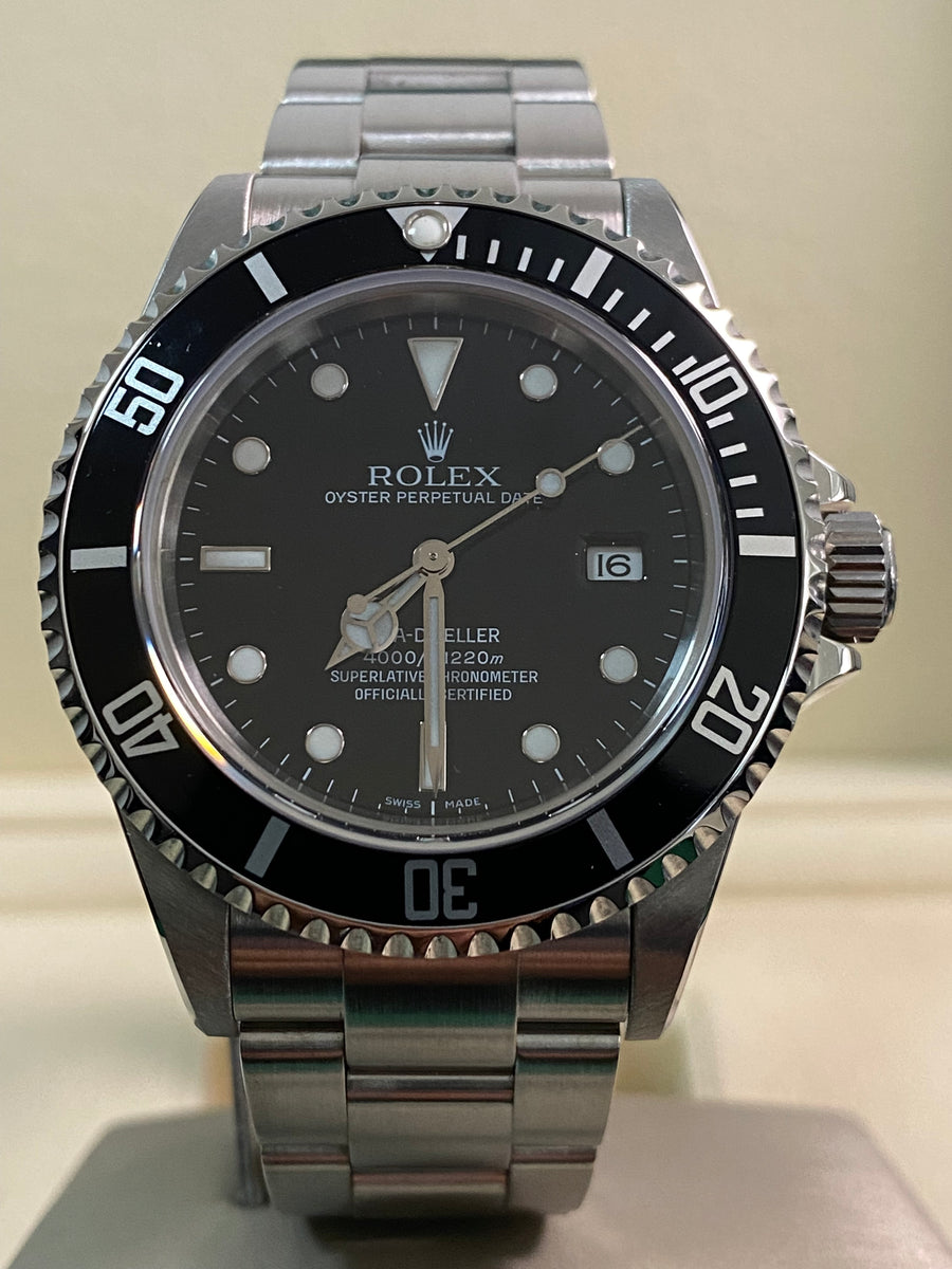 Rolex Steel Sea-Dweller 4000 - 2008 - Pre-Ceramic Bezel - Black Dial - Oyster Bracelet 16600 *FULL SET*