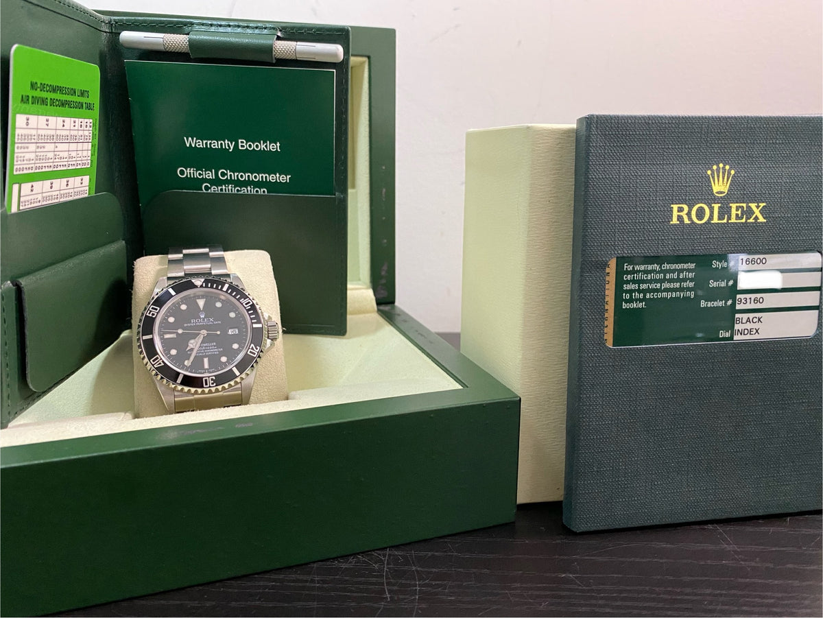 Rolex Steel Sea-Dweller 4000 - 2008 - Pre-Ceramic Bezel - Black Dial - Oyster Bracelet 16600 *FULL SET*