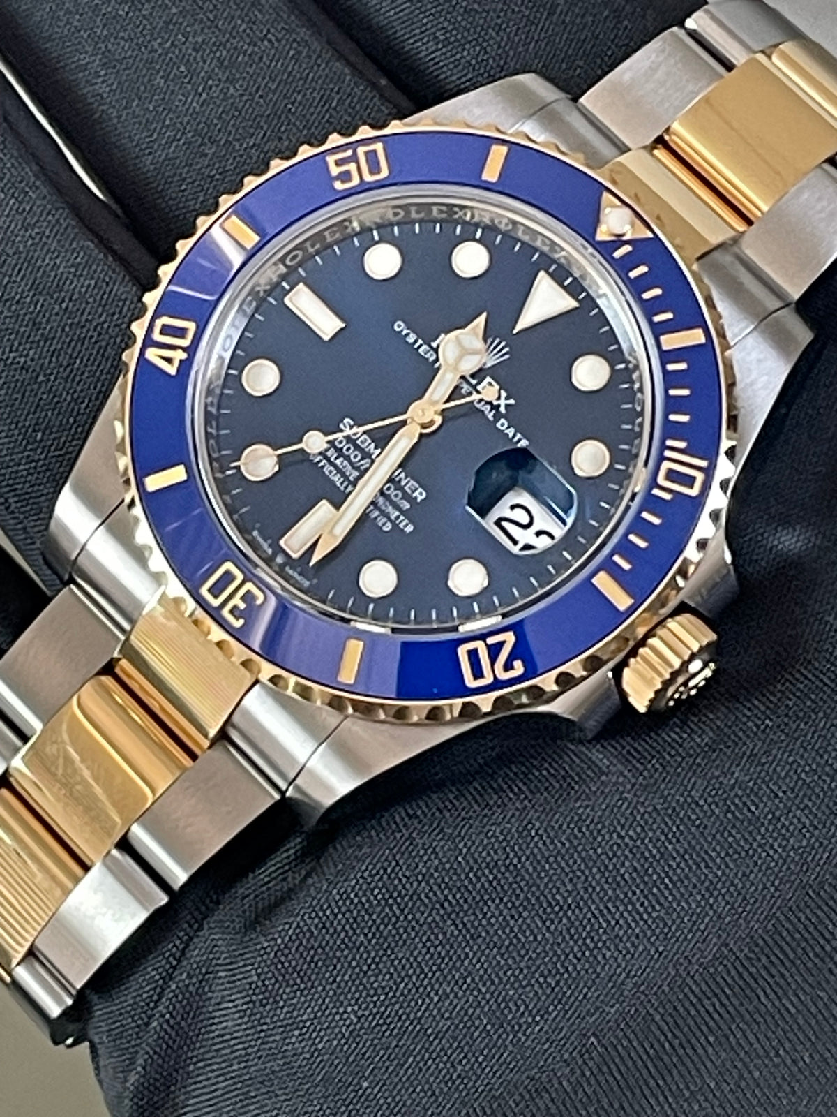 Rolex Steel and Yellow Gold Submariner Date - 2023 - Blue Bezel - Blue Dial - 126613LB