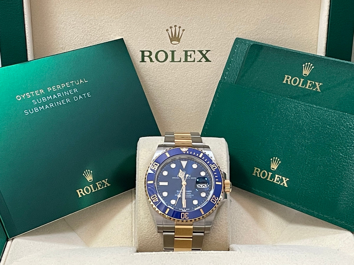 Rolex Steel and Yellow Gold Submariner Date - 2023 - Blue Bezel - Blue Dial - 126613LB