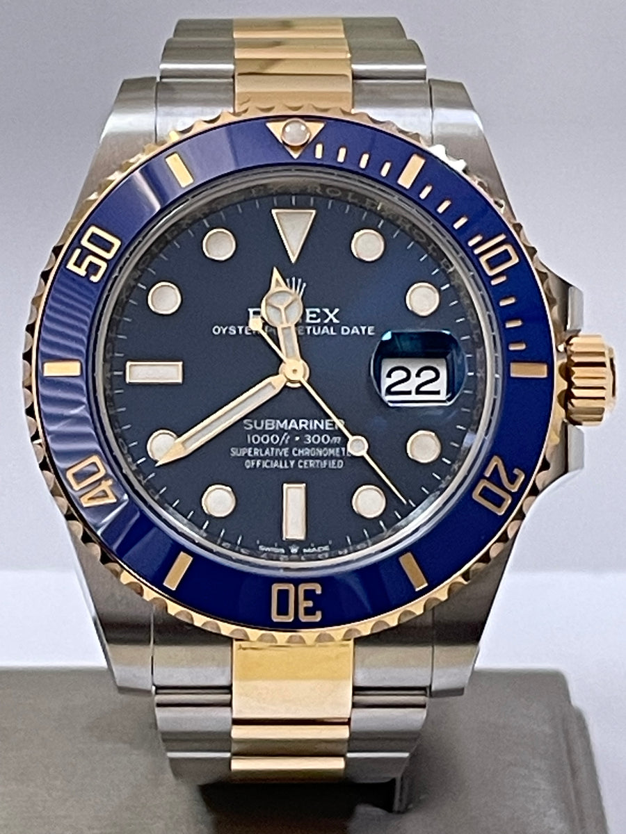 Rolex Steel and Yellow Gold Submariner Date - 2023 - Blue Bezel - Blue Dial - 126613LB