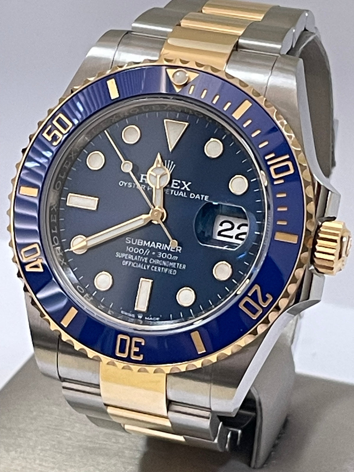 Rolex Steel and Yellow Gold Submariner Date - 2023 - Blue Bezel - Blue Dial - 126613LB