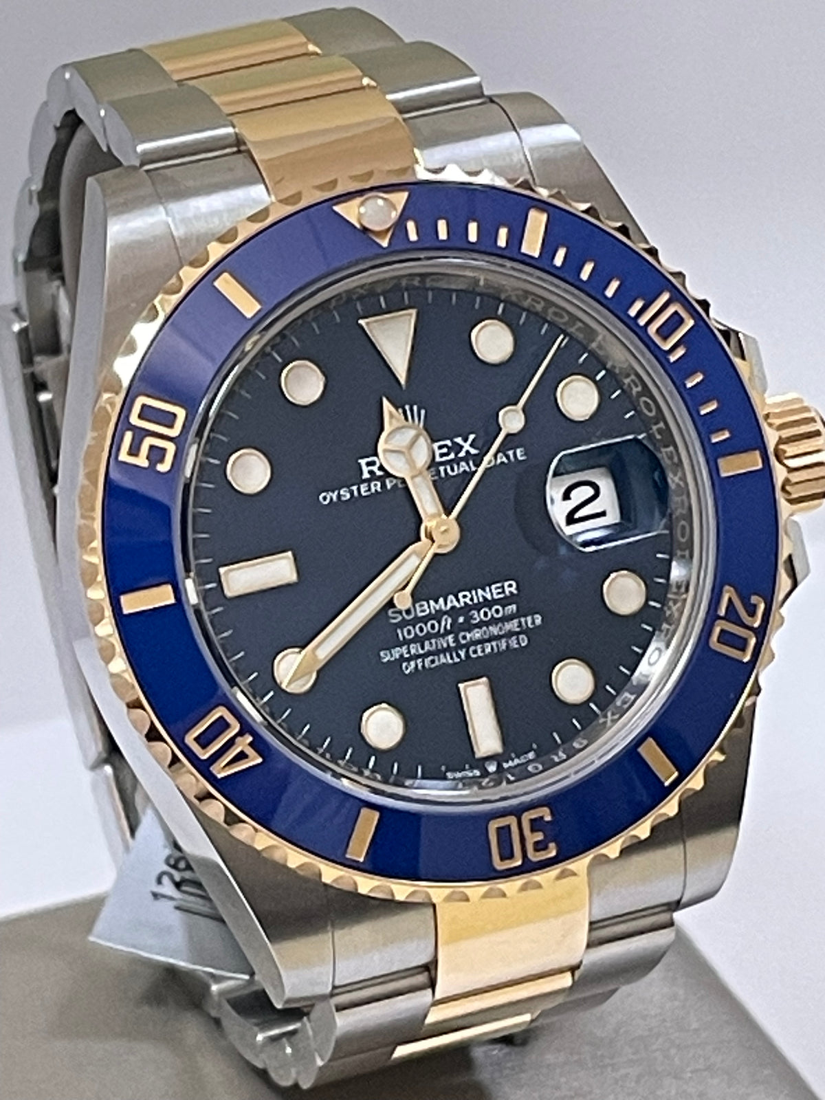 Rolex Steel and Yellow Gold Submariner Date - 2023 - Blue Bezel - Blue Dial - 126613LB