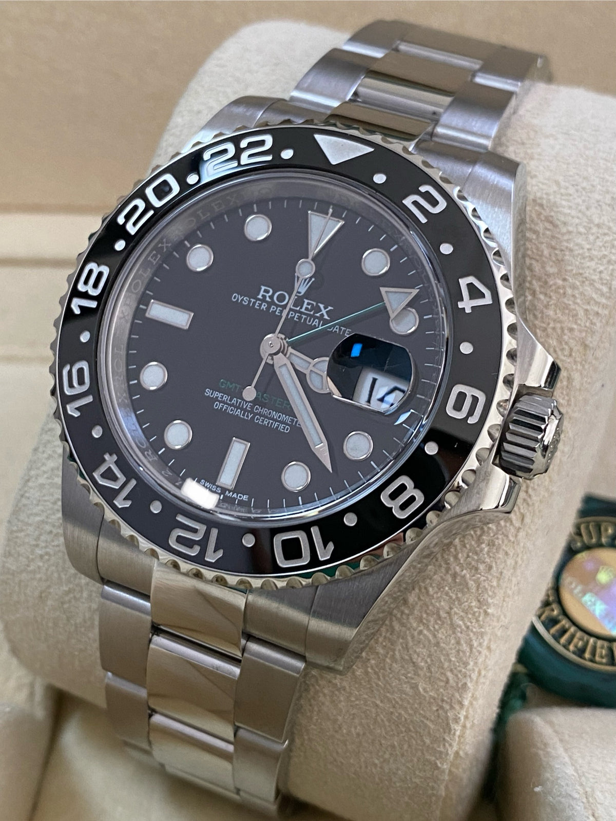 Rolex Steel GMT-Master II - 2016 - Black Bezel - Black Dial - Oyster Bracelet - 116710LN *COMPLETE SET*