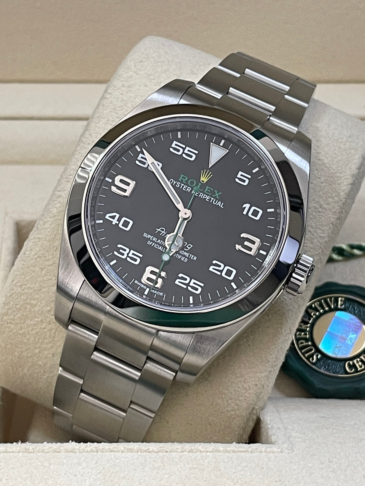 Rolex Air King Oystersteel - 2022 - Black Dial - 116900