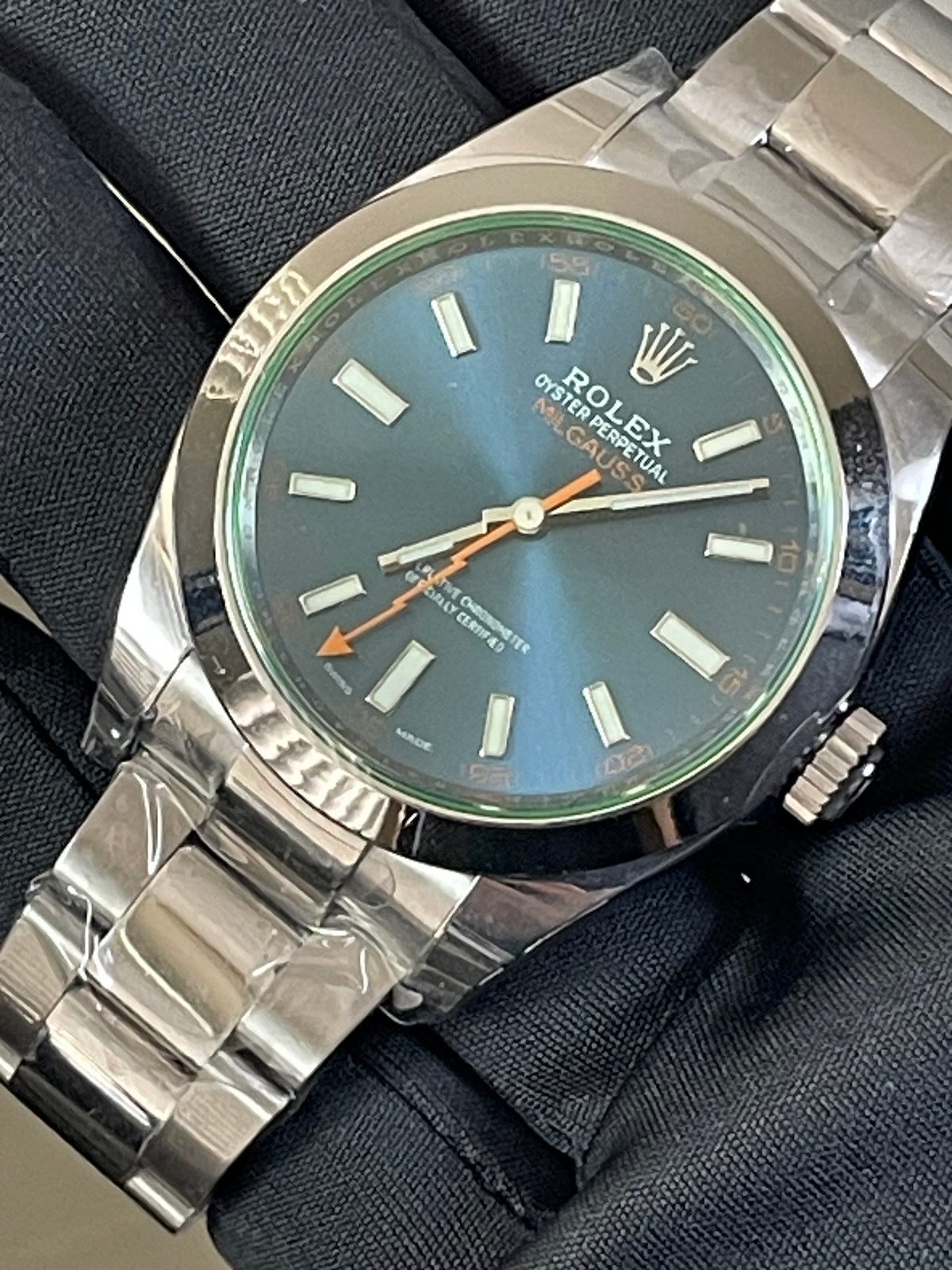 Rolex Milgauss - Blue Dial - Green Crystal - 2023 - 116400GV