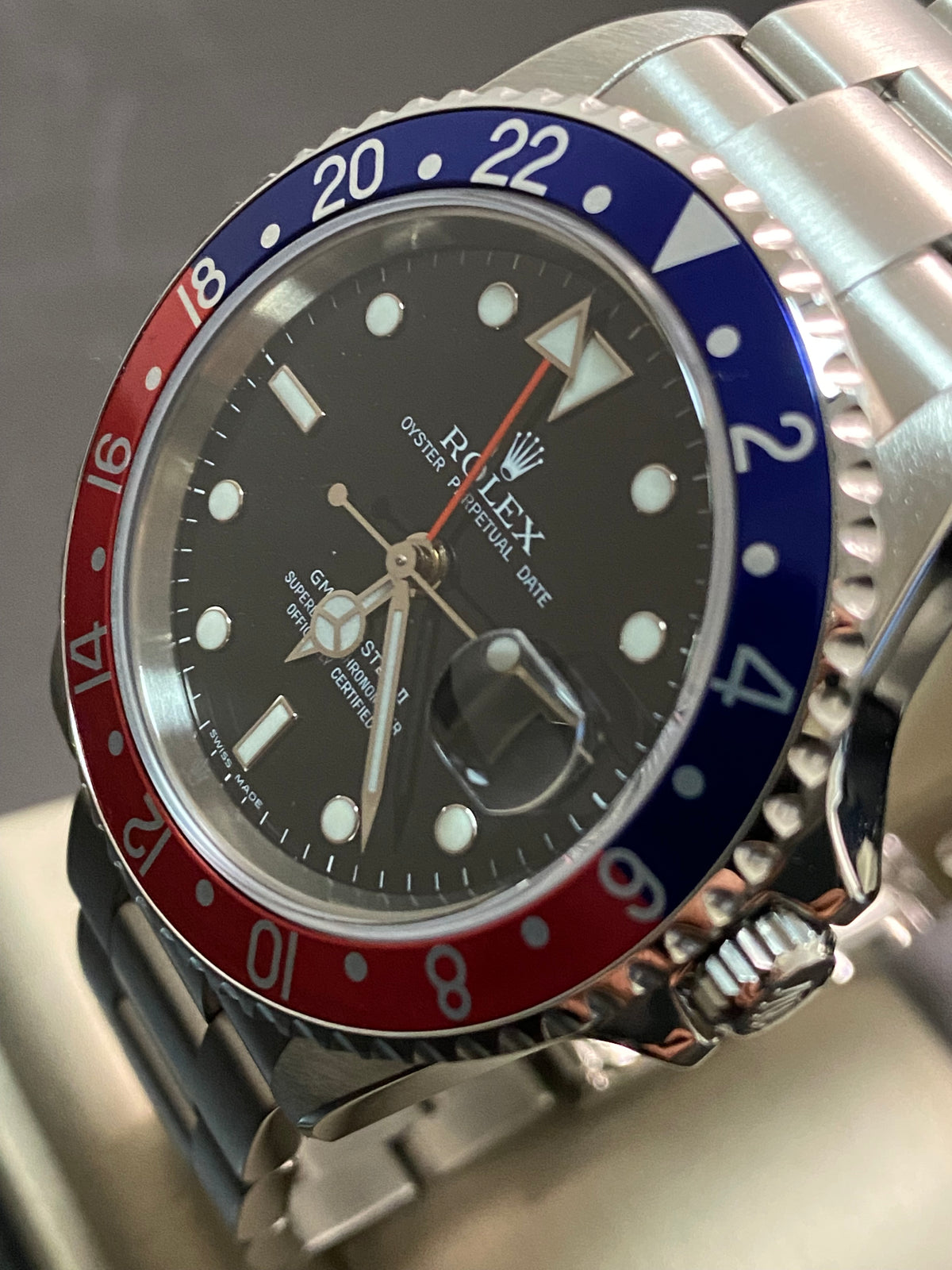 Rolex Steel GMT-Master II -  Z serial - "Pepsi" Pre-Ceramic - 3186 Movement - Oyster Bracelet - 16710BLRO *FULL SET*