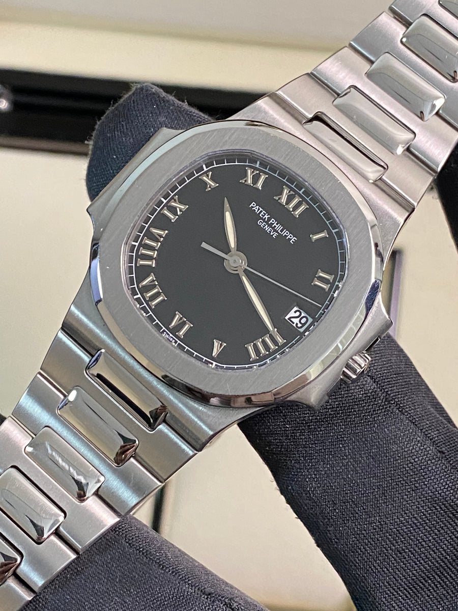 Patek Philippe Steel Nautilus - Black Roman Dial - 3800/1A *FULL SET*