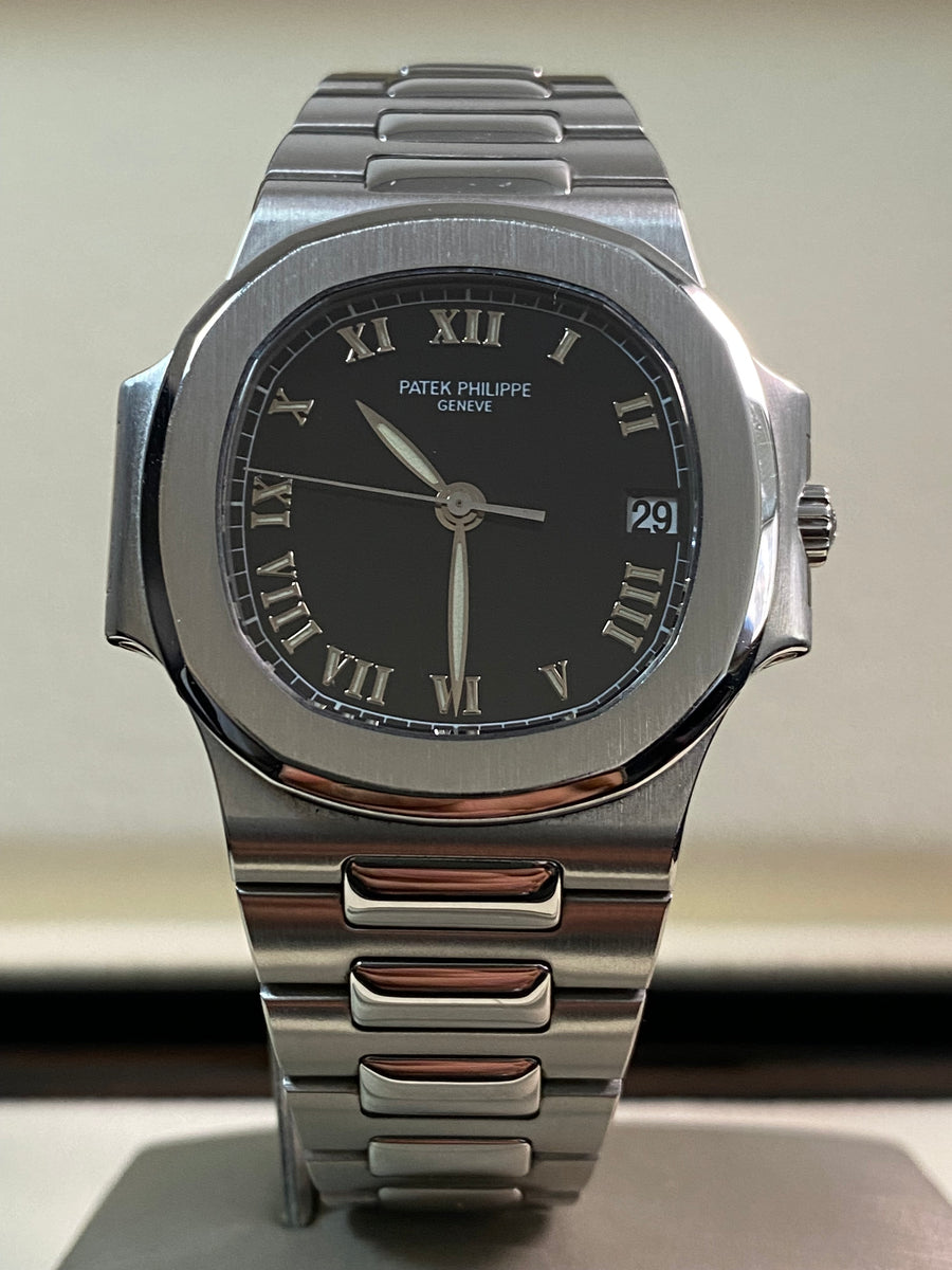 Patek Philippe Steel Nautilus - Black Roman Dial - 3800/1A *FULL SET*