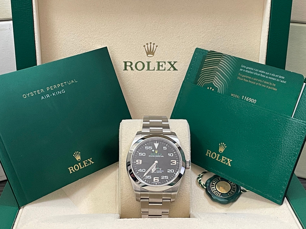 Rolex Air King Oystersteel - 2022 - Black Dial - 116900