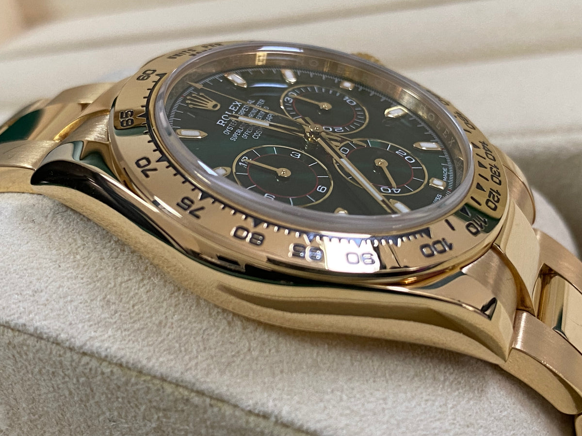 Rolex Yellow Gold Cosmograph Daytona -  2017 - "John Meyer" Green Dial - 116508