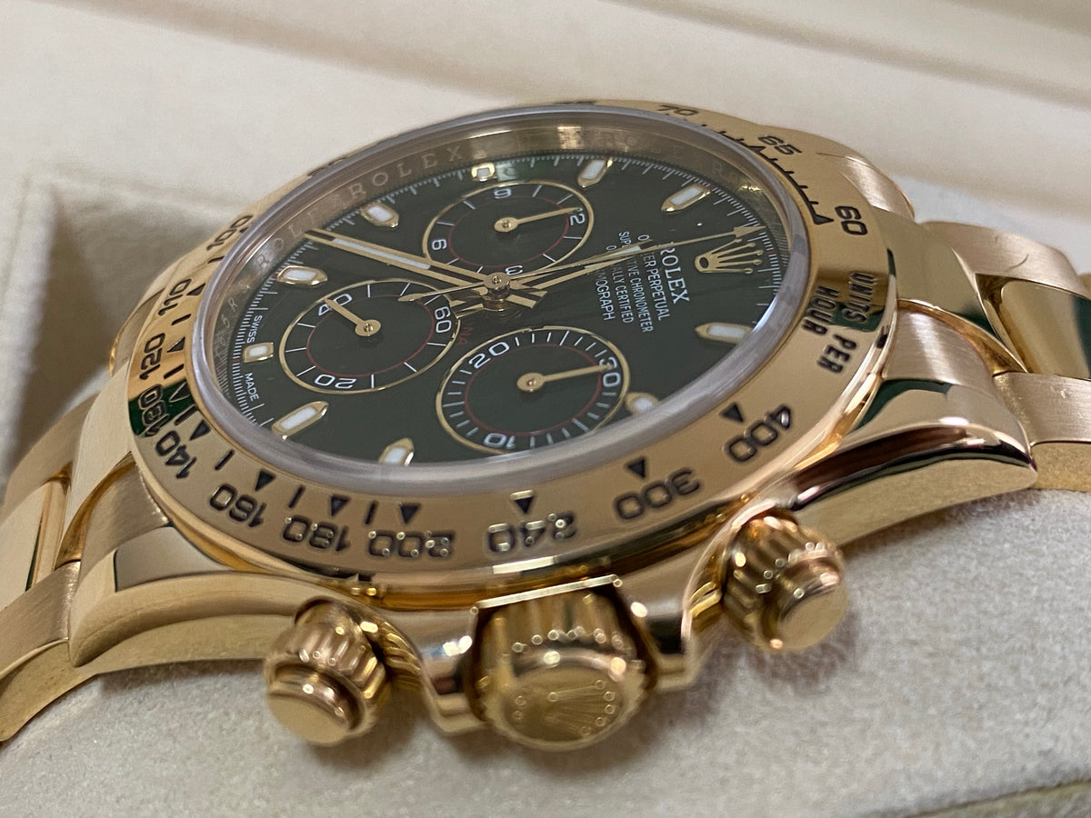 Rolex Yellow Gold Cosmograph Daytona -  2017 - "John Meyer" Green Dial - 116508