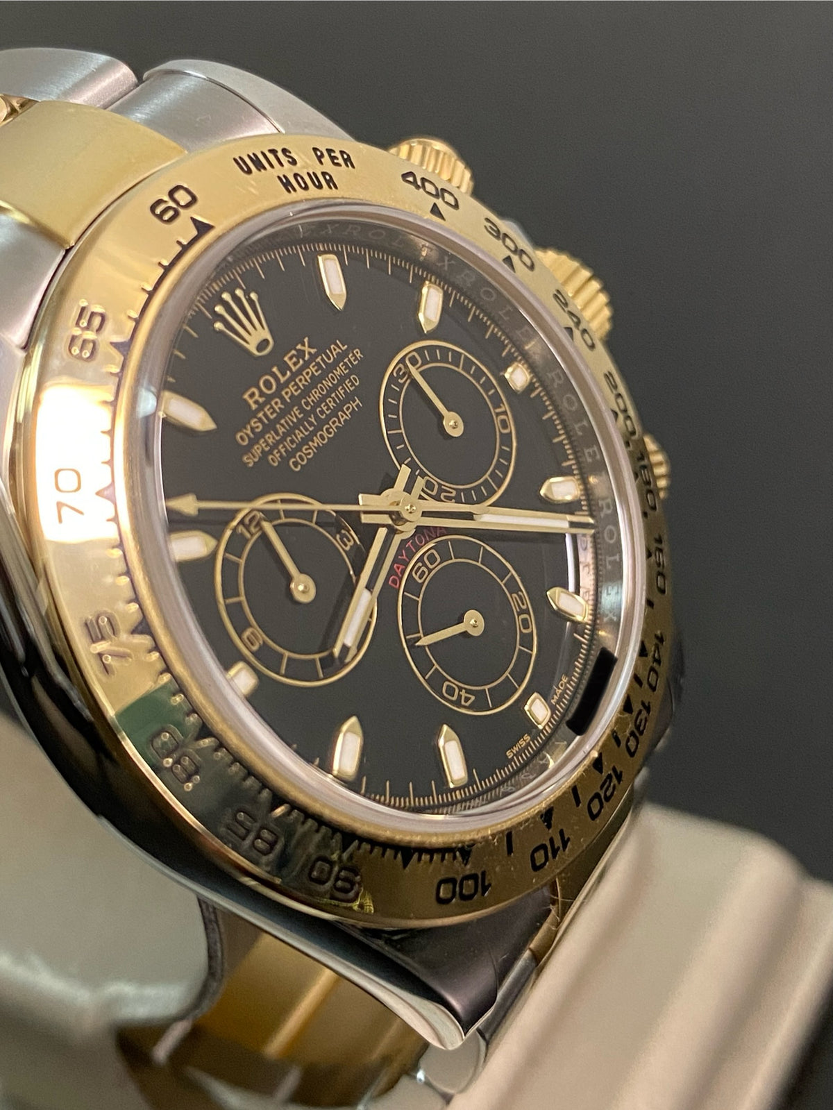 Rolex Yellow Gold Rolesor Cosmograph Daytona - 2021 - Black Index Dial - 116503 *FULL SET*