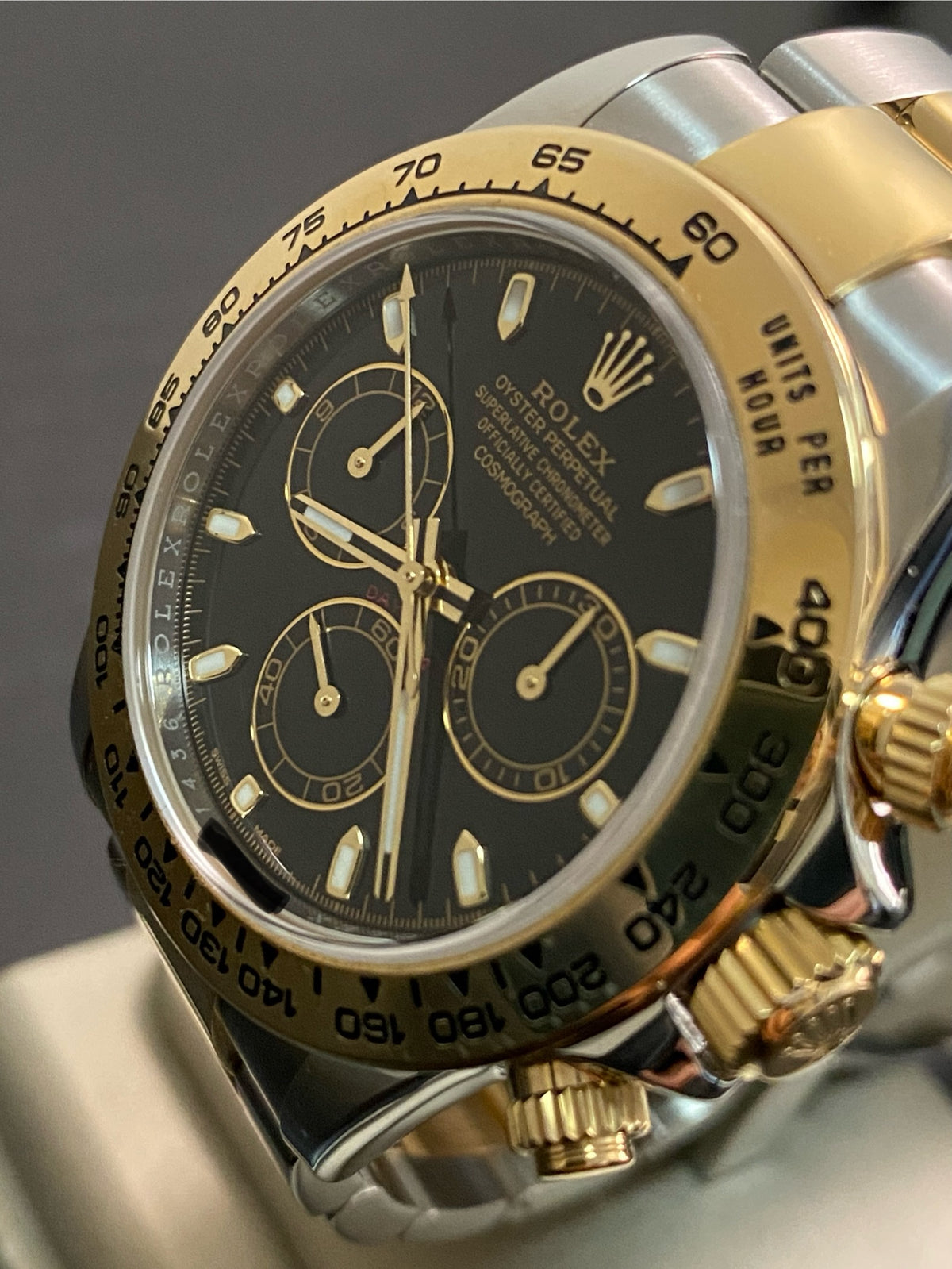 Rolex Yellow Gold Rolesor Cosmograph Daytona - 2021 - Black Index Dial - 116503 *FULL SET*