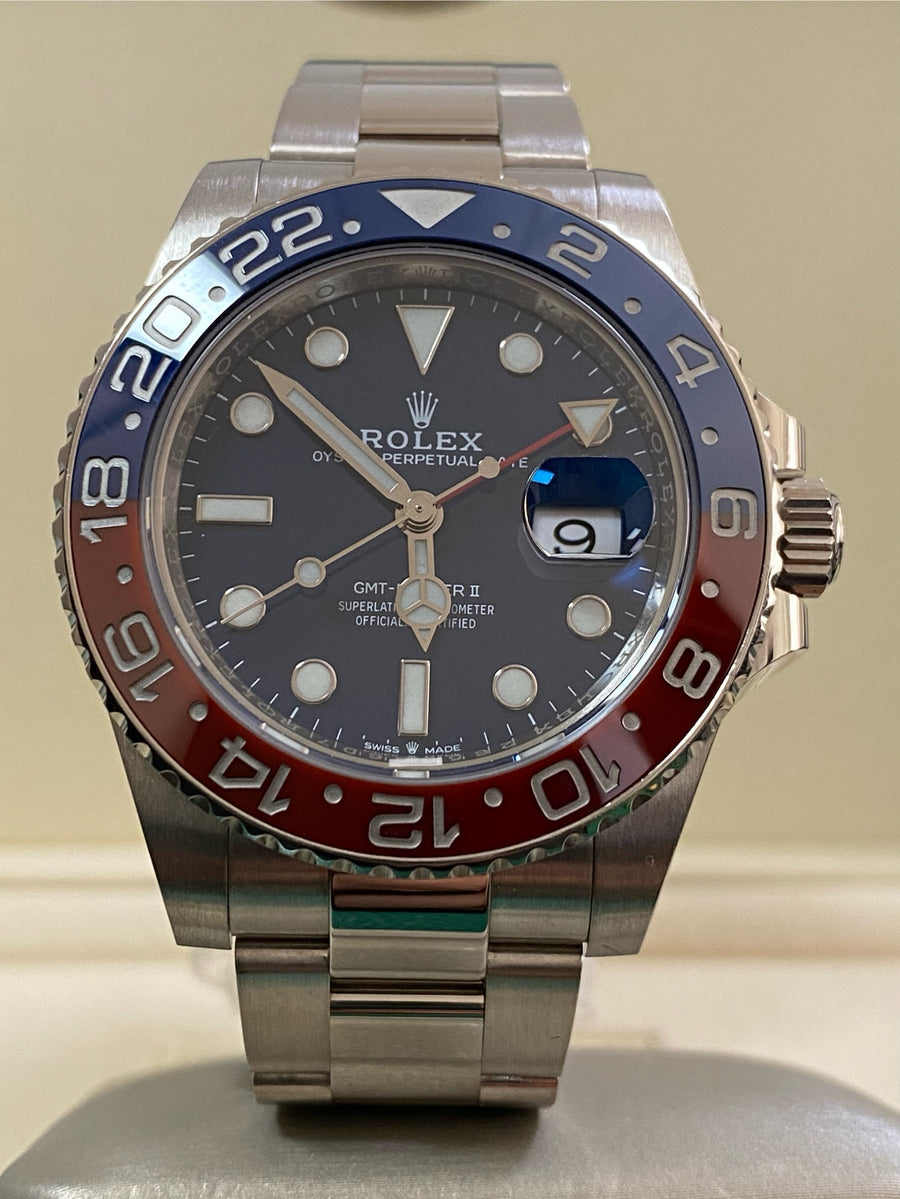 Rolex White Gold GMT-Master II - 2021 - "Pepsi" Bezel - Blue Dial - Oyster Bracelet - 126719BLRO