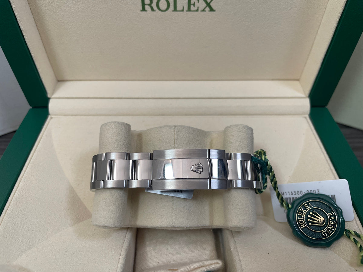 Rolex Steel Datejust II - 2018 - Smooth Bezel - White Index Dial - Oyster Bracelet - 116300