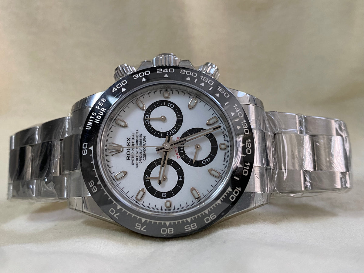 Rolex Steel Cosmograph Daytona - 2023 - "Panda" - White Dial - 116500LN *FULL STICKERS*