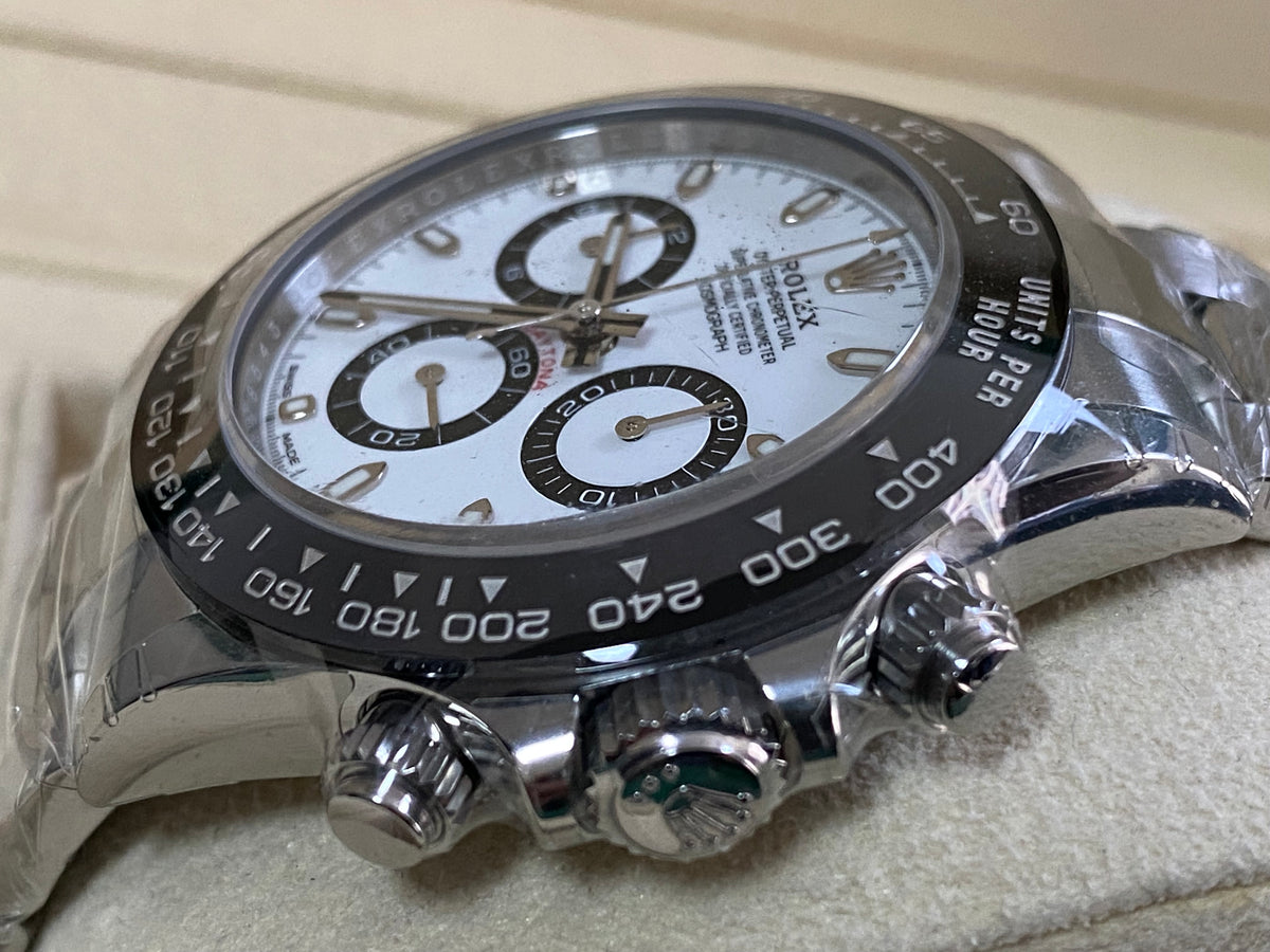 Rolex Steel Cosmograph Daytona - 2023 - "Panda" - White Dial - 116500LN *FULL STICKERS*