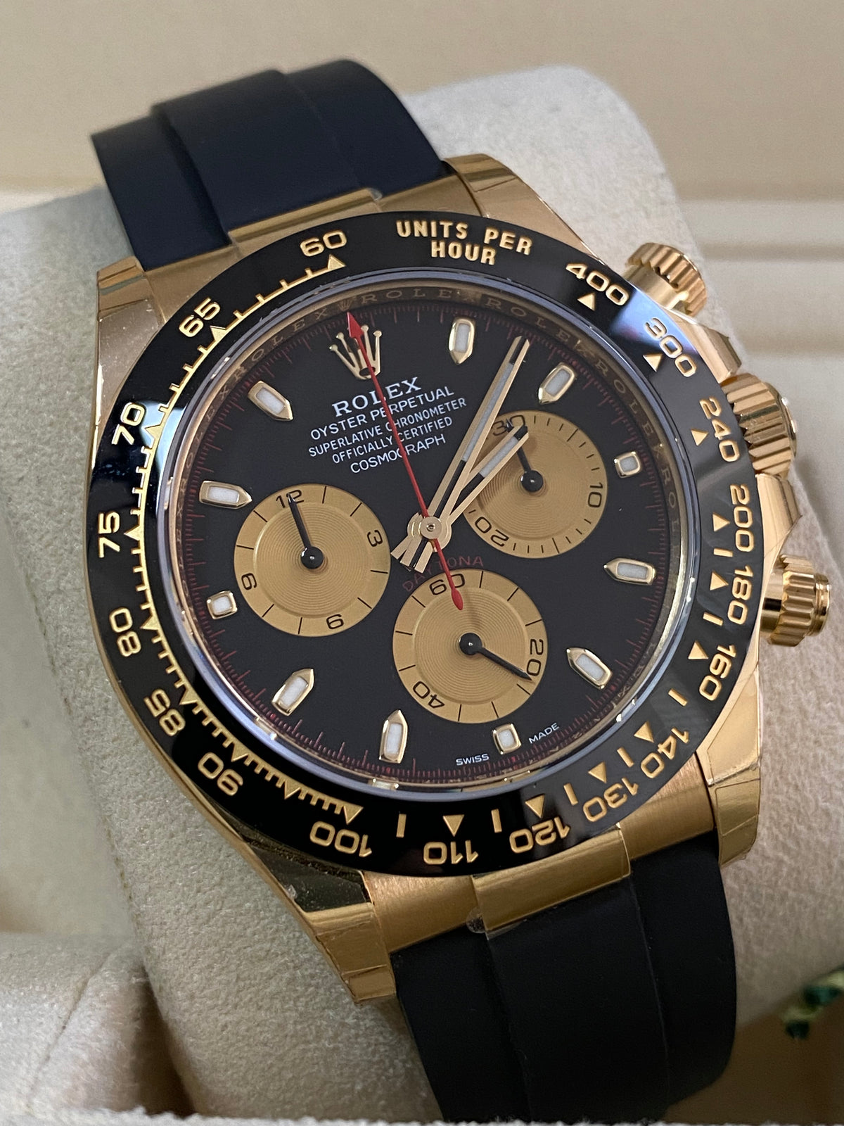 Rolex Yellow Gold Cosmograph Daytona - 2023 - "Paul Newman" - Oysterflex Strap - 116518LN *FULL STICKERS*