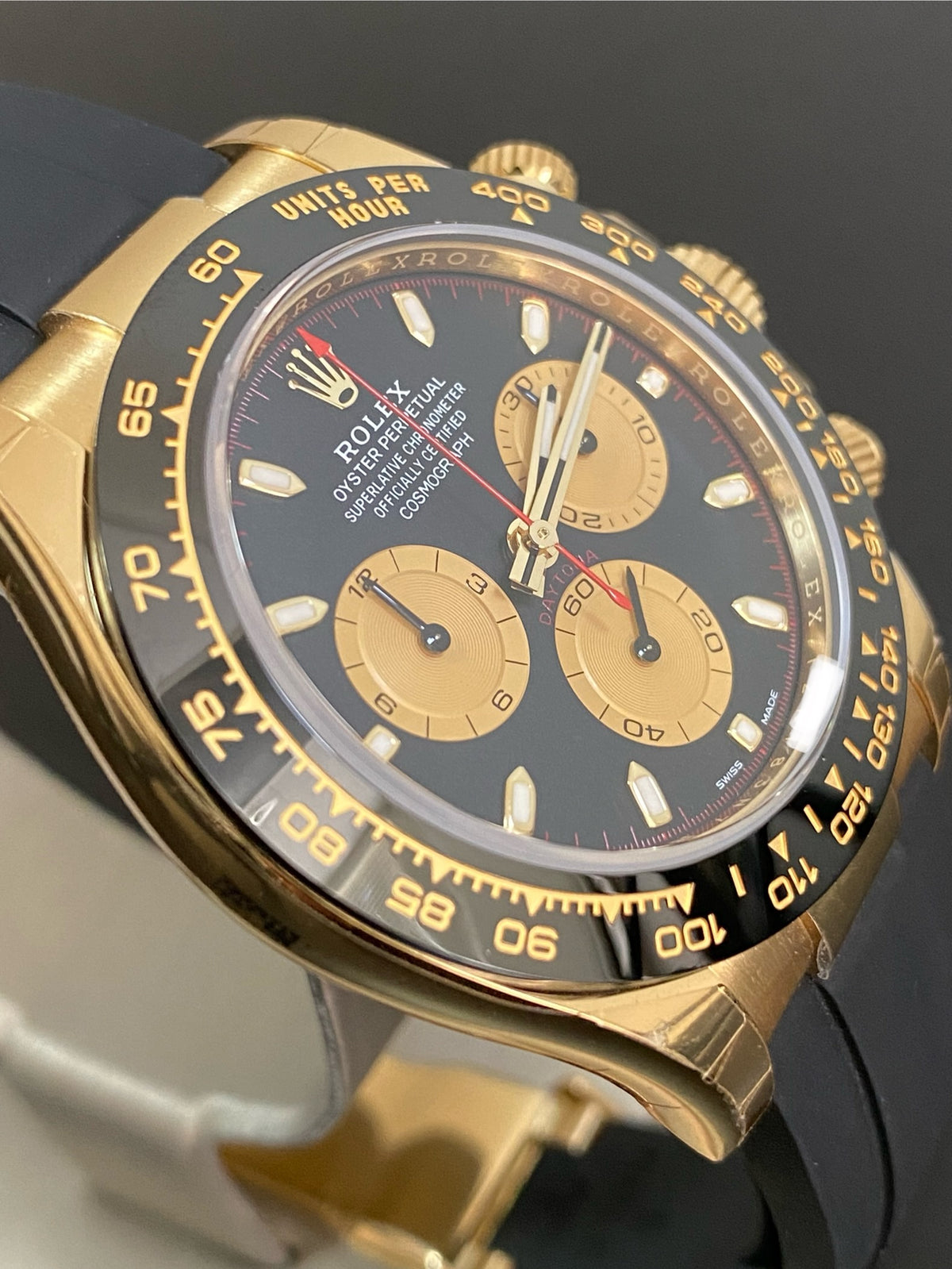 Rolex Yellow Gold Cosmograph Daytona - 2023 - "Paul Newman" - Oysterflex Strap - 116518LN *FULL STICKERS*