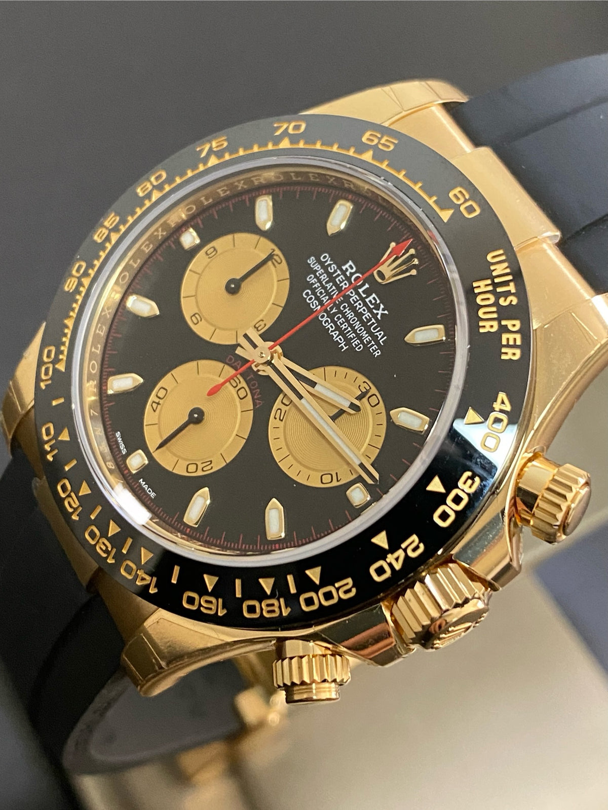 Rolex Yellow Gold Cosmograph Daytona - 2023 - "Paul Newman" - Oysterflex Strap - 116518LN *FULL STICKERS*