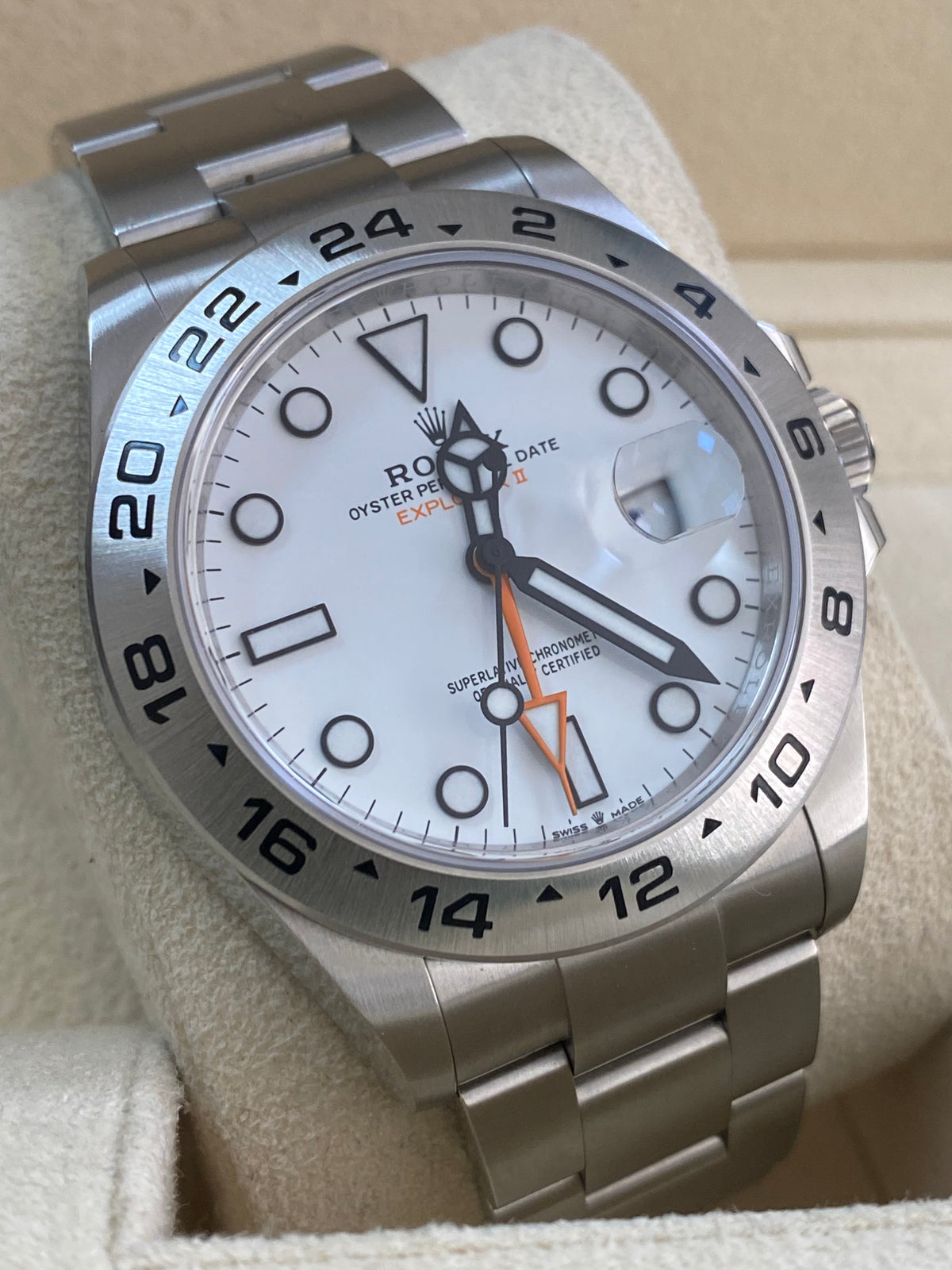 Rolex Oystersteel Explorer II - 2024 - "Polar" White Dial - Oyster Bracelet - 226570 *FULL SET*