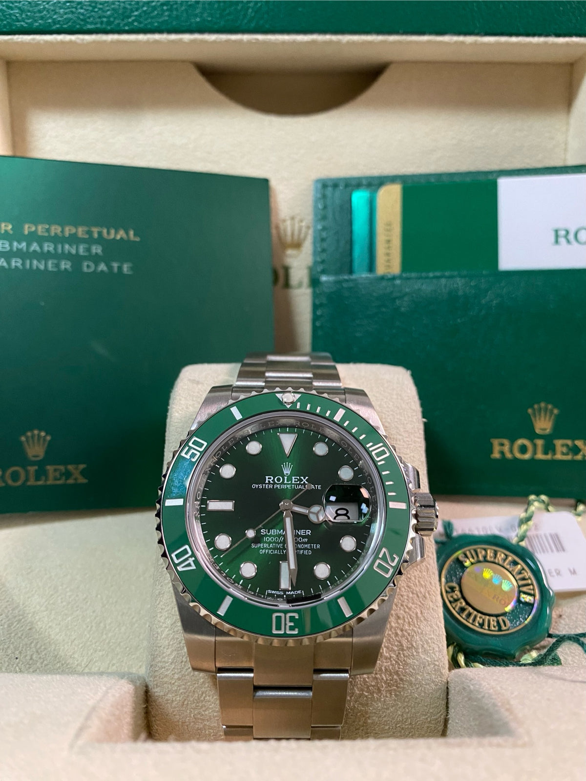 Rolex Steel Submariner Date - 2020 - "Hulk" - 116610LV *FULL STICKERS*