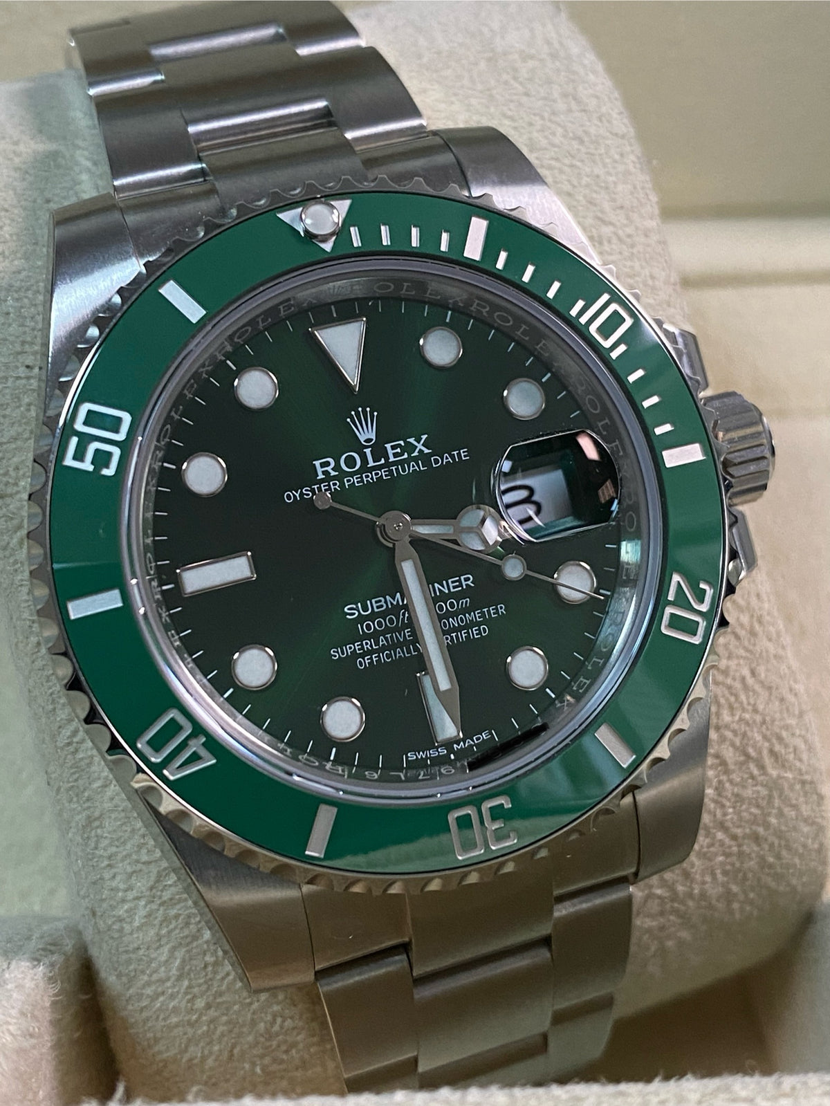 Rolex Steel Submariner Date - 2020 - "Hulk" - 116610LV *FULL STICKERS*