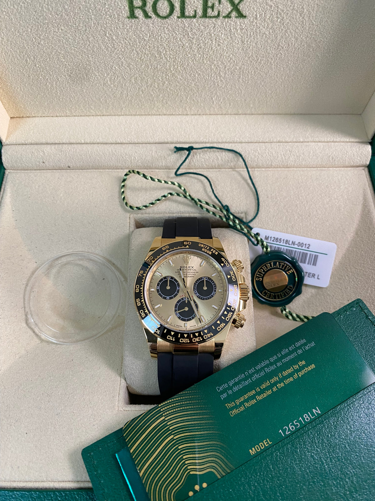 Rolex Yellow Gold Cosmograph Daytona - 2025 - YML "Pikachu" - Black Oysterflex Strap - 126518LN *FULL SET*