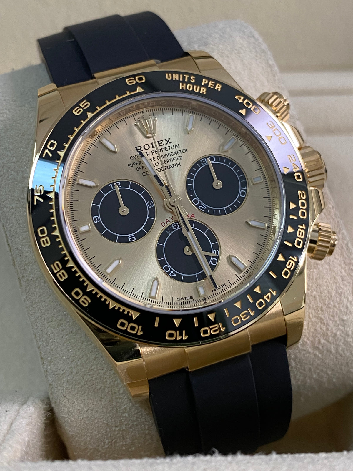 Rolex Yellow Gold Cosmograph Daytona - 2025 - YML "Pikachu" - Black Oysterflex Strap - 126518LN *FULL SET*