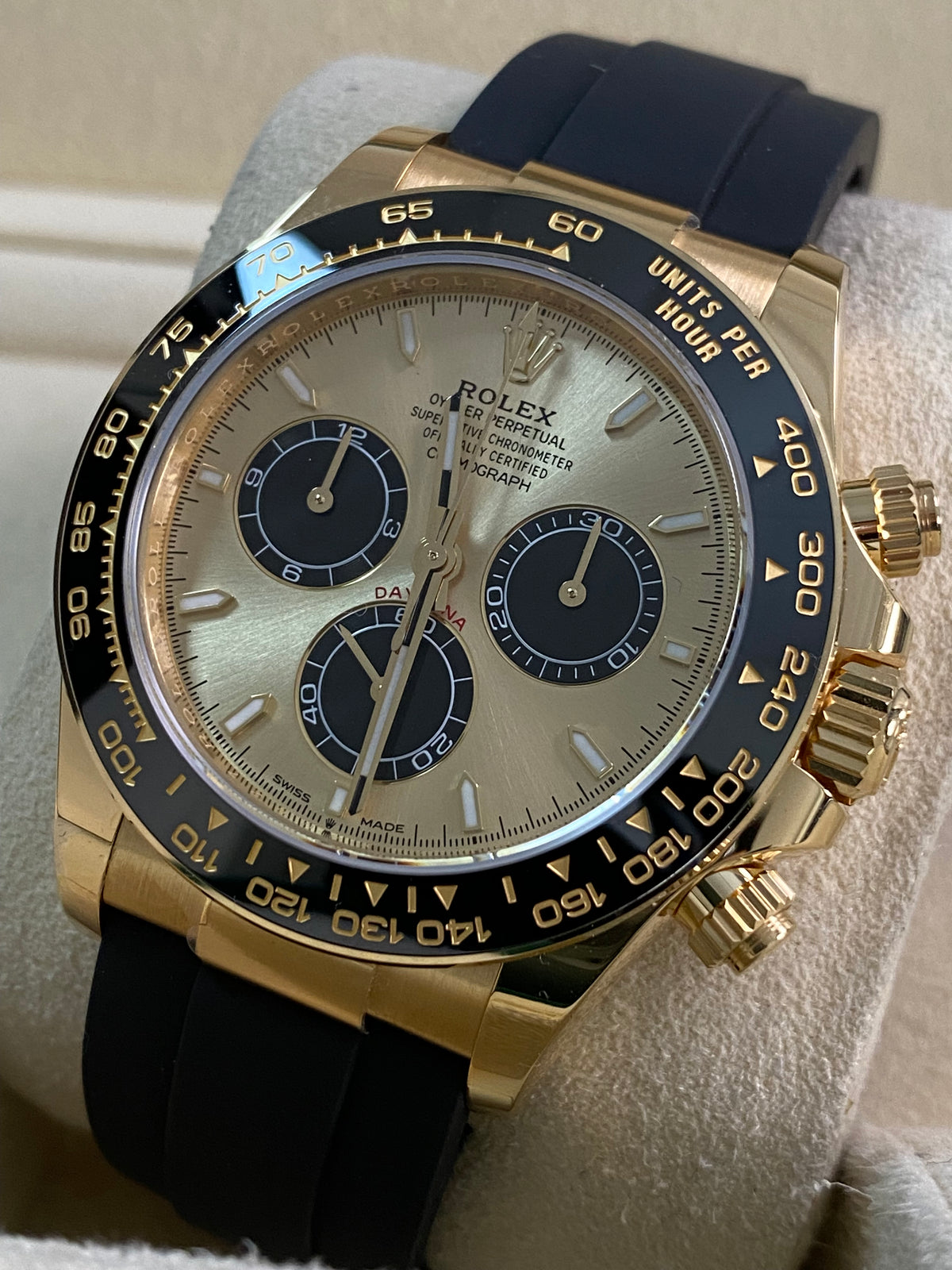 Rolex Yellow Gold Cosmograph Daytona - 2025 - YML "Pikachu" - Black Oysterflex Strap - 126518LN *FULL SET*