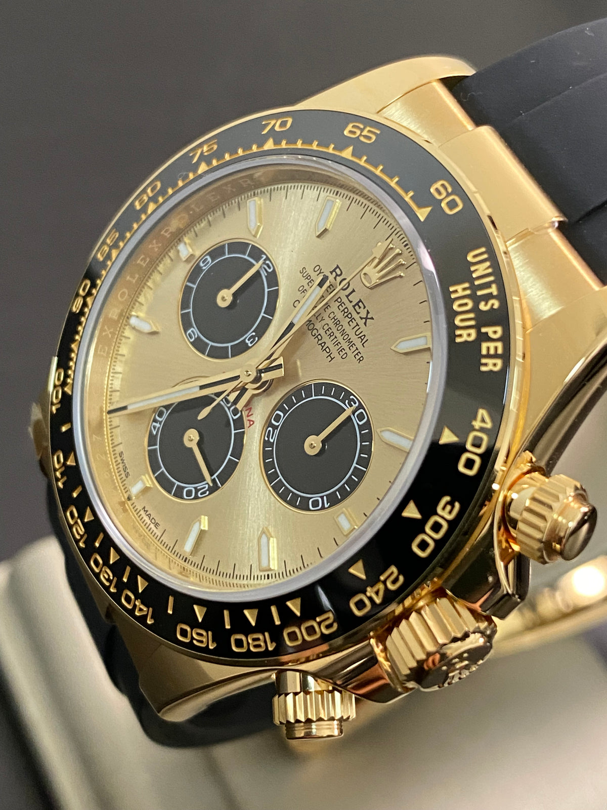 Rolex Yellow Gold Cosmograph Daytona - 2025 - YML "Pikachu" - Black Oysterflex Strap - 126518LN *FULL SET*