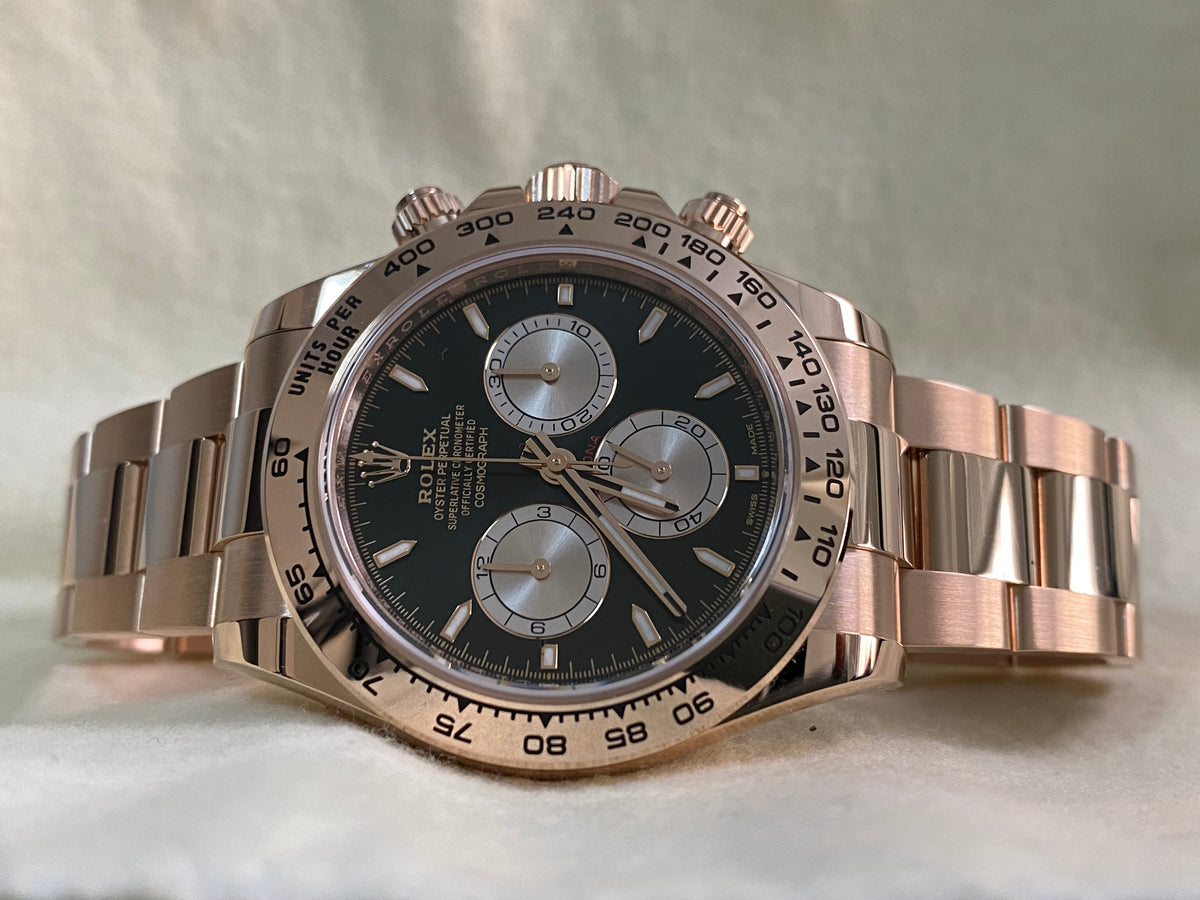 Rolex Everose Gold Cosmograph Daytona - 2024 - Black Dial - 126505 *FULL SET*