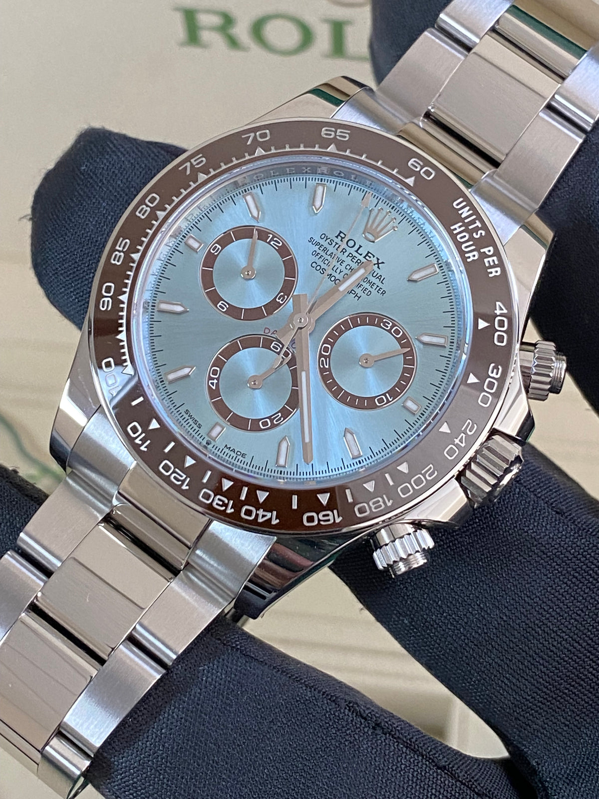 Rolex Platinum Cosmograph Daytona - 2024 - Ice Blue Index Dial - 126506 *FULL SET*