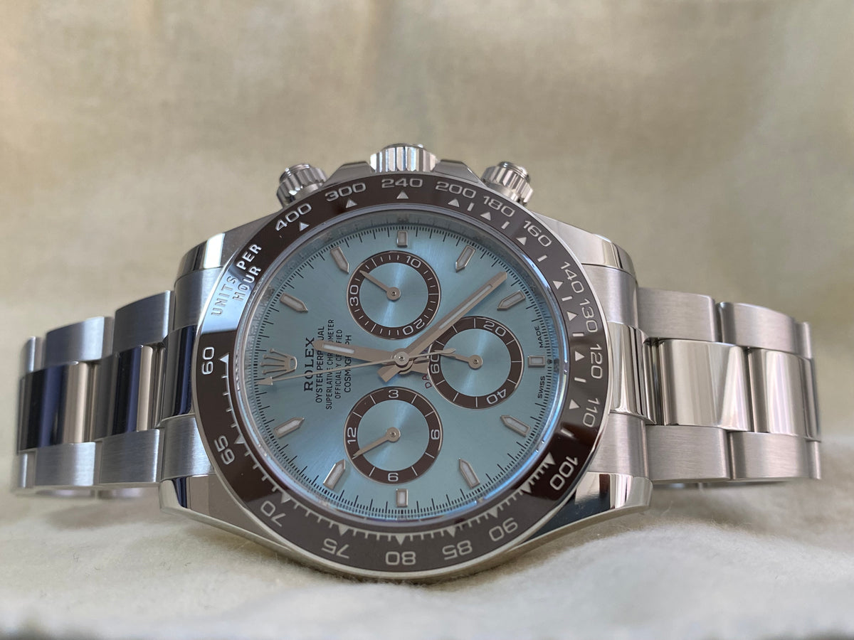 Rolex Platinum Cosmograph Daytona - 2024 - Ice Blue Index Dial - 126506 *FULL SET*