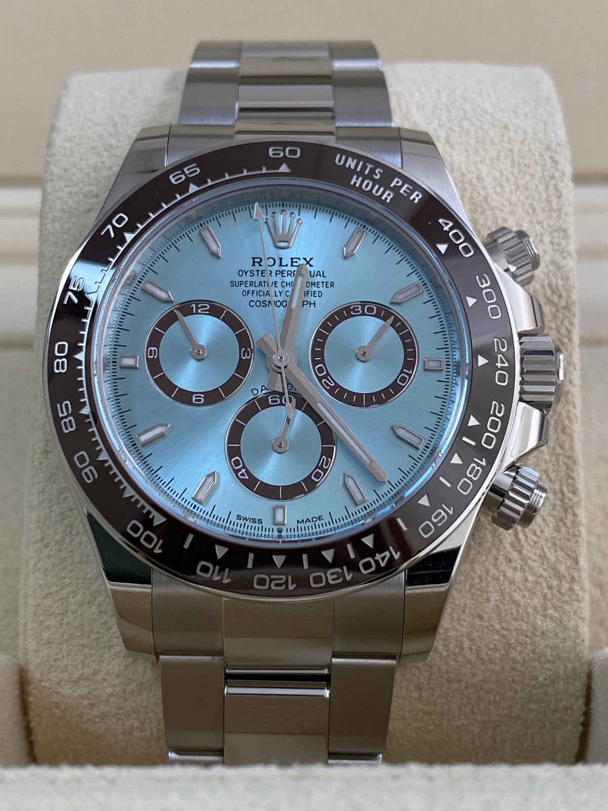 Rolex Platinum Cosmograph Daytona - 2024 - Ice Blue Index Dial - 126506 *FULL SET*