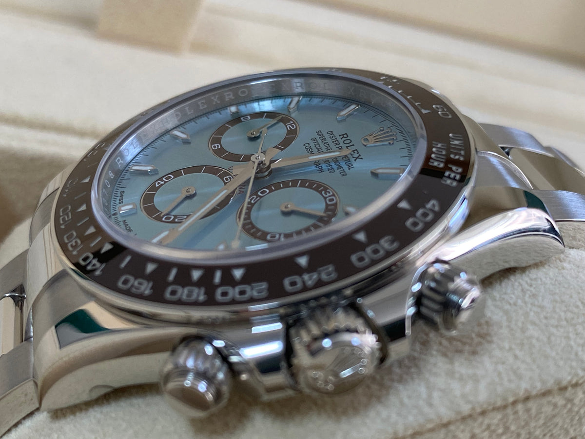 Rolex Platinum Cosmograph Daytona - 2024 - Ice Blue Index Dial - 126506 *FULL SET*