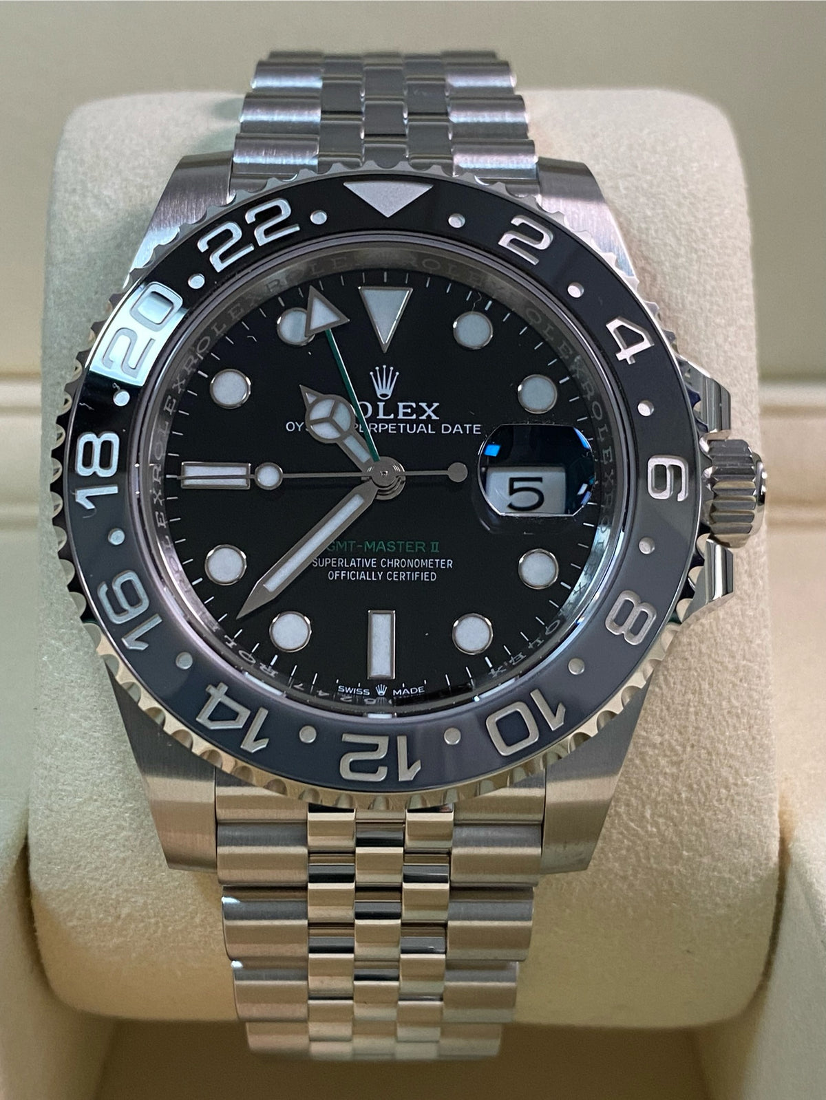 Rolex Steel GMT-Master II - 2025 - "Bruce Wayne" - Jubilee Bracelet - 126710GRNR *FULL SET*