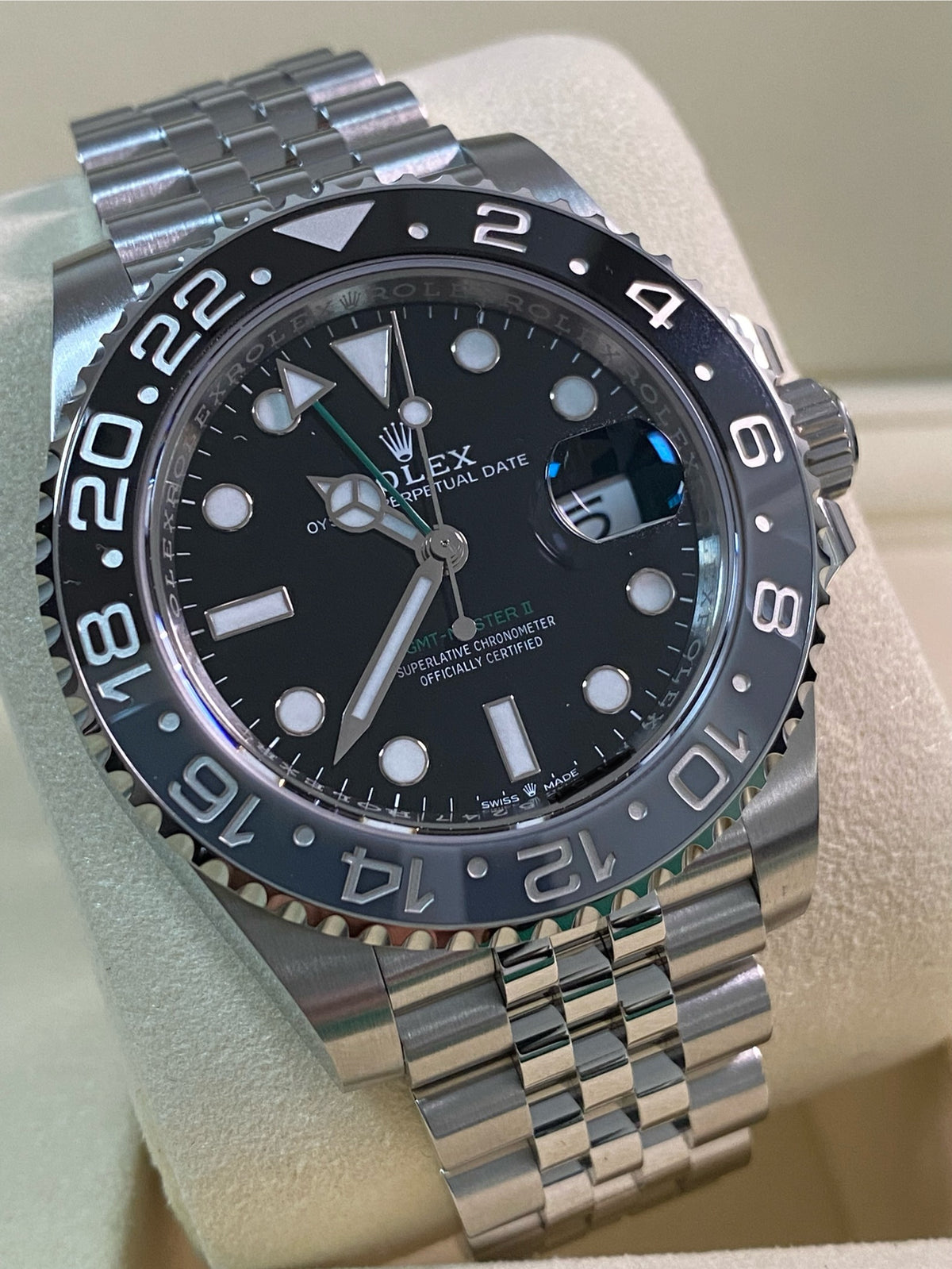 Rolex Steel GMT-Master II - 2025 - "Bruce Wayne" - Jubilee Bracelet - 126710GRNR *FULL SET*