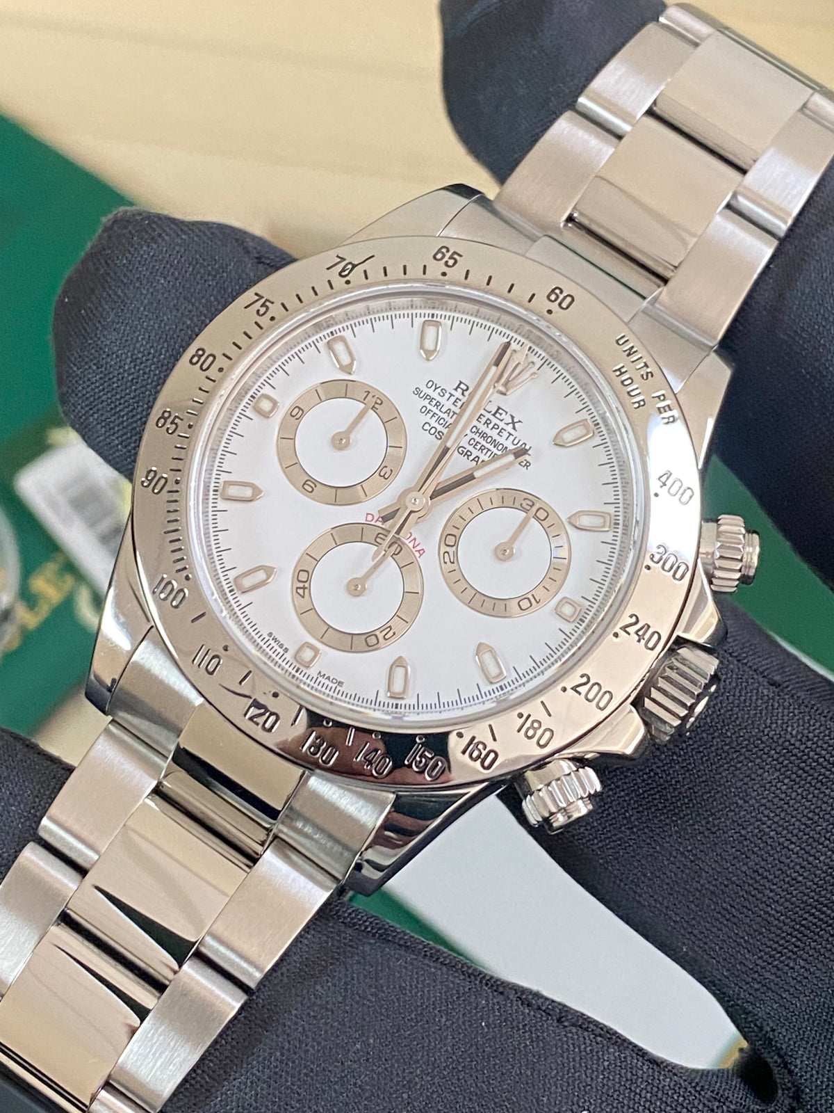 Rolex Steel Cosmograph Daytona - 2016 - White Index Dial - 116520 - *FULL SET*