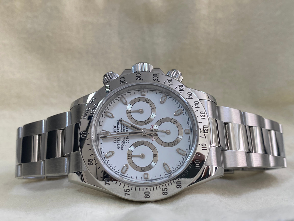 Rolex Steel Cosmograph Daytona - 2016 - White Index Dial - 116520 - *FULL SET*